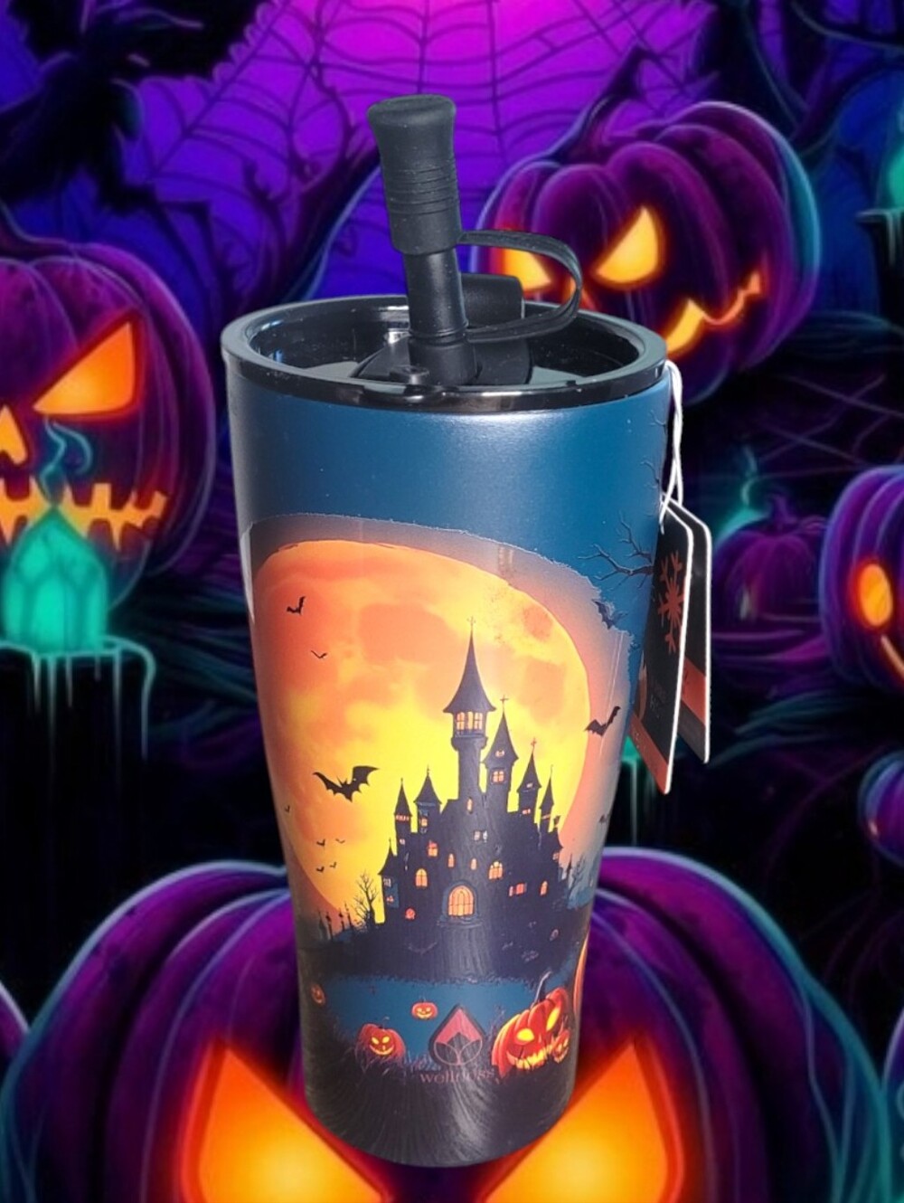 Wellness 3D Stainless Steel Halloween-themed Insulated Travel Tumbler